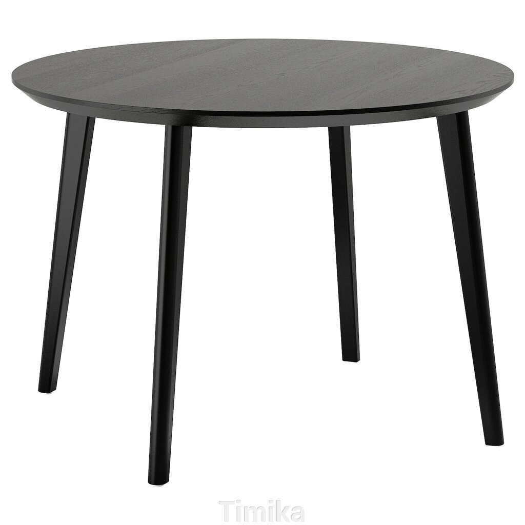 LISABO Стіл, чорний, 105 см від компанії Timika - фото 1
