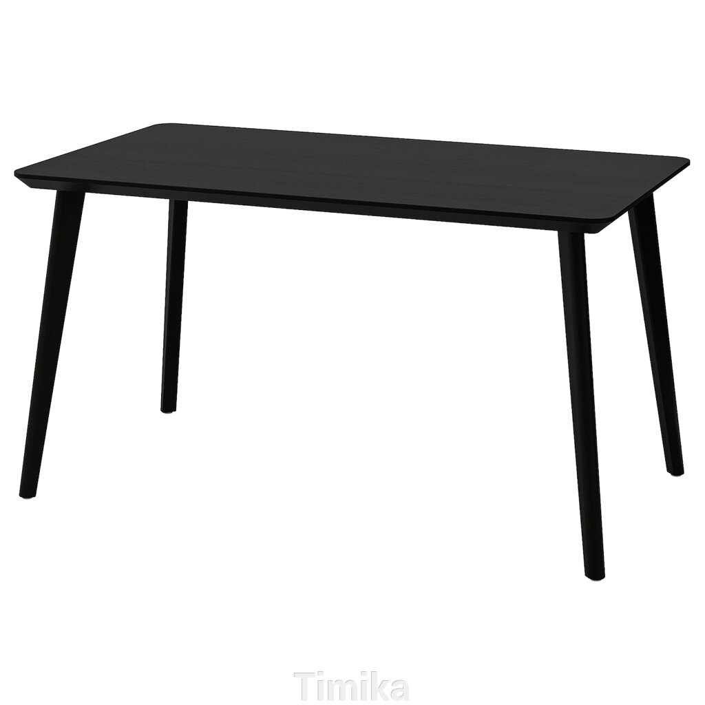 LISABO Стіл, чорний, 140х78 см від компанії Timika - фото 1