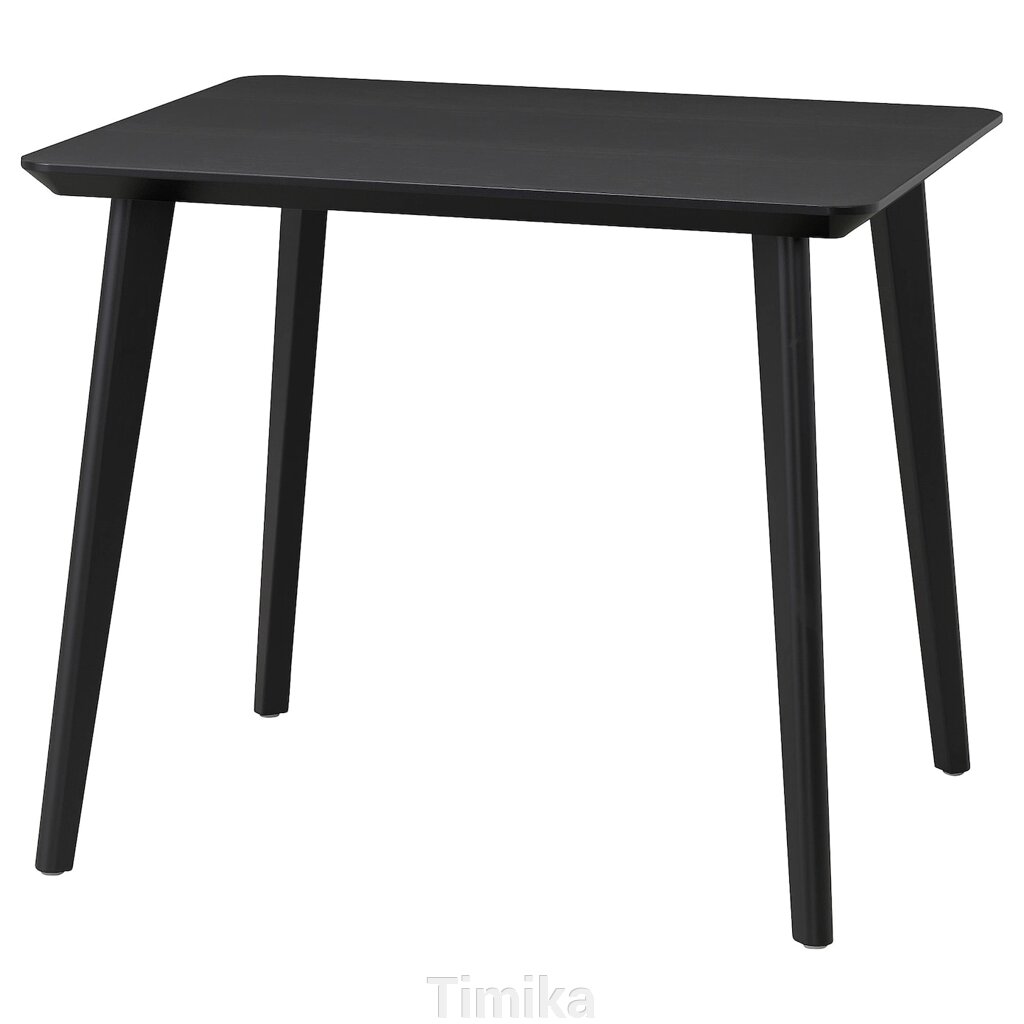 LISABO Стіл, чорний, 88х78 см від компанії Timika - фото 1