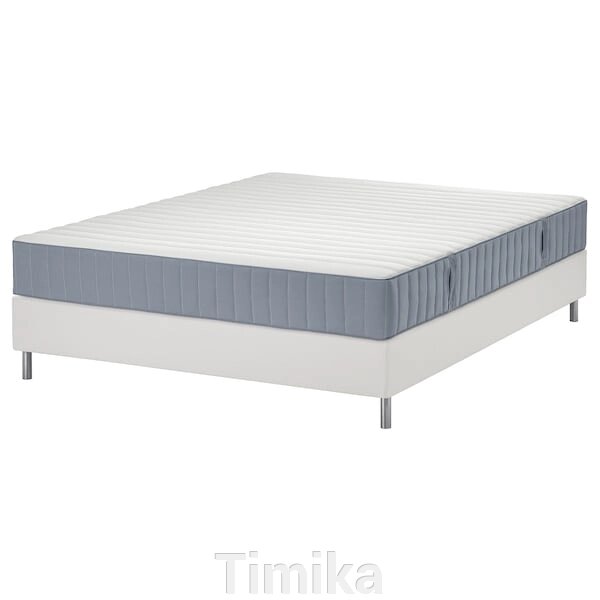 Ліжко LYNGÖR Continental, фірма Valevåg/блакитний білий, 180x200 см від компанії Timika - фото 1