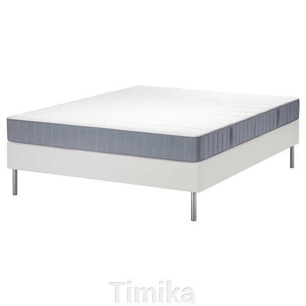 Ліжко LYNGÖR Continental, фірма Vesteröy/блакитний білий, 180x200 см від компанії Timika - фото 1