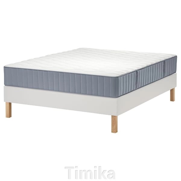 Ліжко LYNGÖR Continental, фірма Vågstranda/блакитний білий, 180x200 см від компанії Timika - фото 1