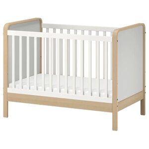 ÄLSKVÄRD Дитяче ліжко, береза/білий, 60x120 см