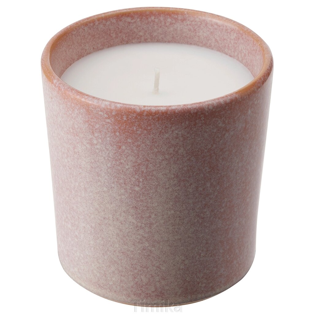 LUGNARE Ароматична свічка/керамічний контейнер, жасмин/рожевий, 50 год. від компанії Timika - фото 1