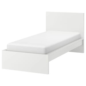 MALM Каркас ліжка, високий, білий, 90х200 см