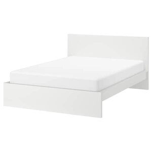 MALM Каркас ліжка, високий, білий/Luröy, 140x200 см