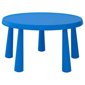 МАММУТ Дитячий стіл, закритий/вуличний, синій, 85 см
