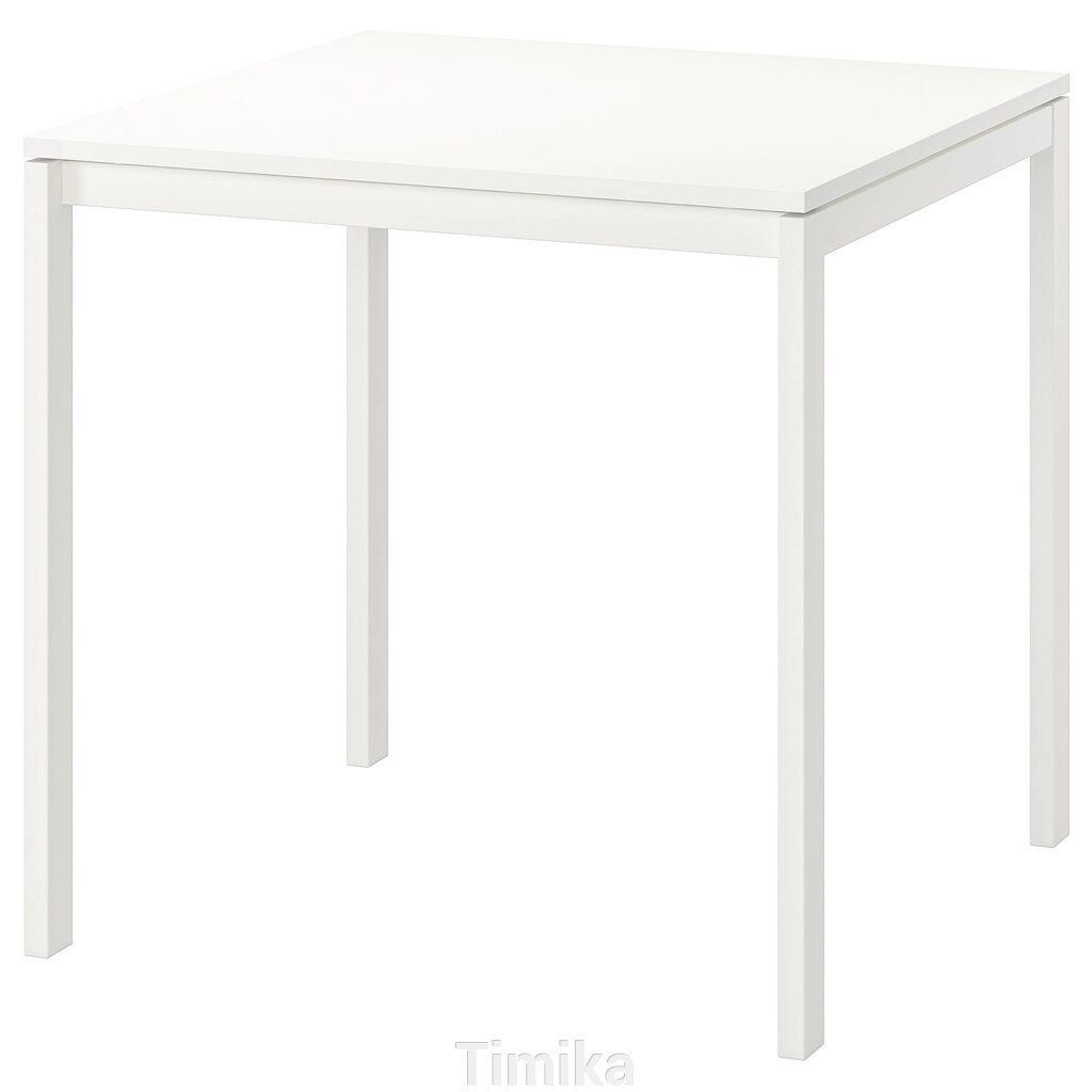 MELLTORP Стіл, білий, 75х75 см від компанії Timika - фото 1
