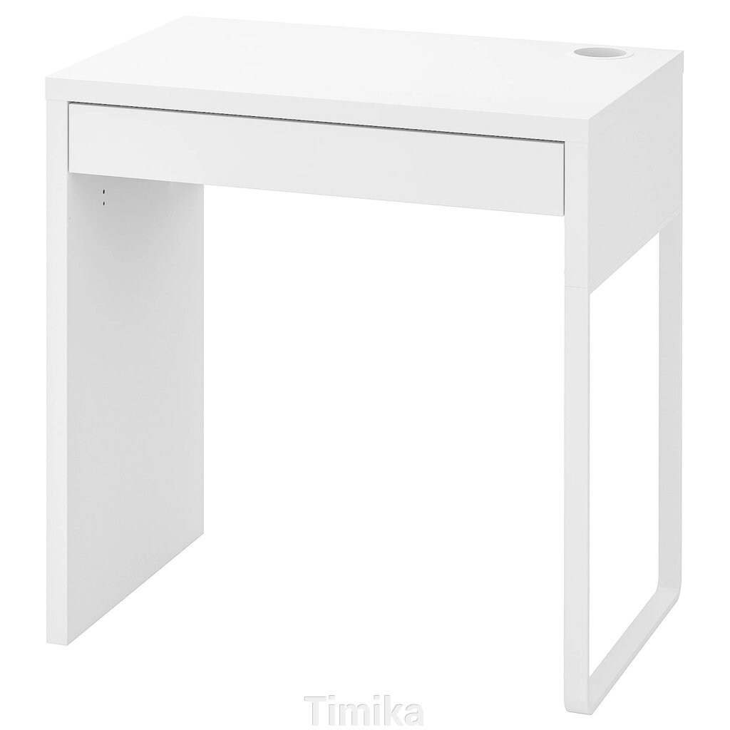 MICKE Письмовий стіл, білий, 73х50 см від компанії Timika - фото 1