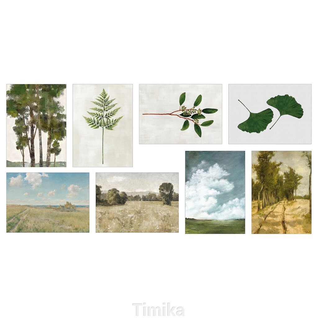 Мистецька листівка VÄXBO, спокійний пейзаж, 13х18 см від компанії Timika - фото 1