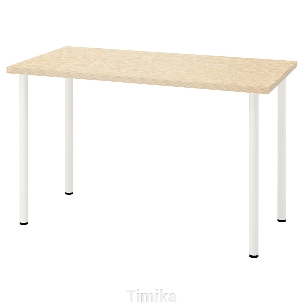 MITTCIRKEL / ADILS Письмовий стіл, яскрава сосна біла, 120x60 см від компанії Timika - фото 1