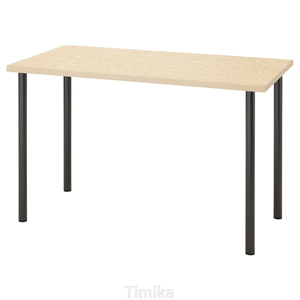 MITTCIRKEL / ADILS Письмовий стіл, яскрава сосна, чорний, 120x60 см від компанії Timika - фото 1