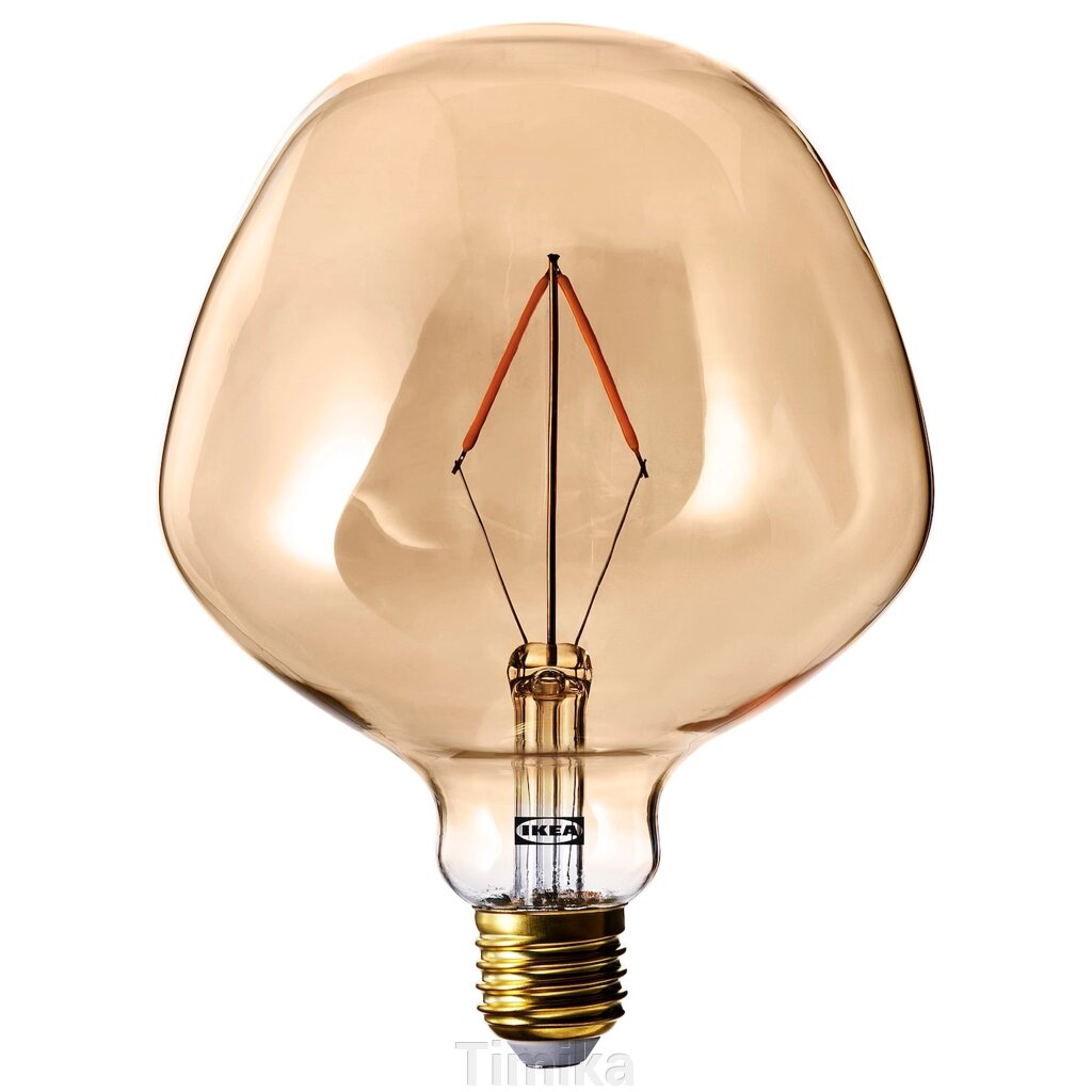 MOLNART E27 LED лампа 120 люмен, форма дзвона, коричневе прозоре скло, 132 мм від компанії Timika - фото 1