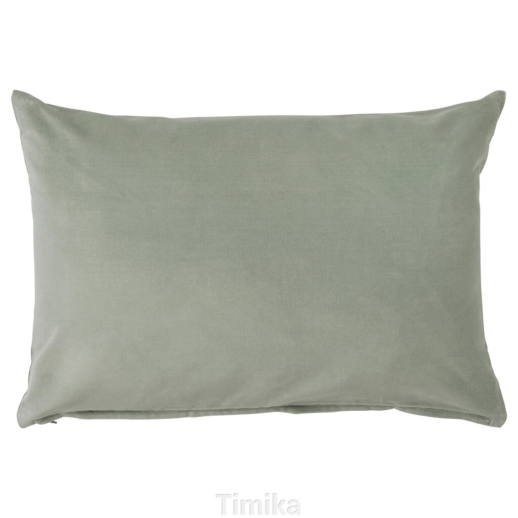 Наволочка SANELA, блідо-сіро-зелена, 40х58 см від компанії Timika - фото 1