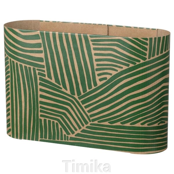 NÄBBFISK Серветниця, зелений папір/малюнок, 15x22 см від компанії Timika - фото 1