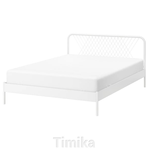 NESTTUN Каркас ліжка, білий/Lindbåden, 140x200 см від компанії Timika - фото 1
