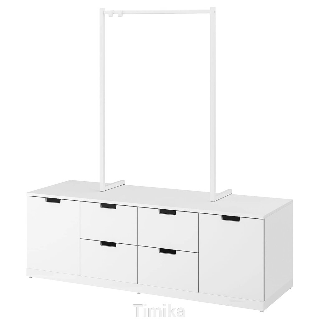 NORDLI Комод, 6 ящиків, білий, 160х169 см від компанії Timika - фото 1