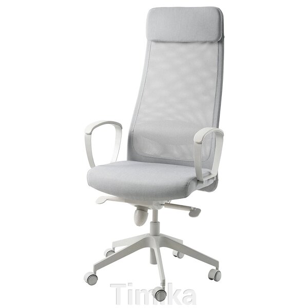 Офісне крісло МАРКУС, Vissle світло-сірий від компанії Timika - фото 1