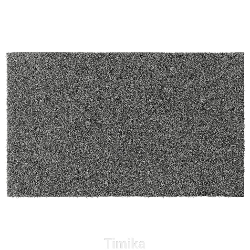 OPLEV Придверний килимок, внутрішній/зовнішній, сірий, 50x80 см від компанії Timika - фото 1