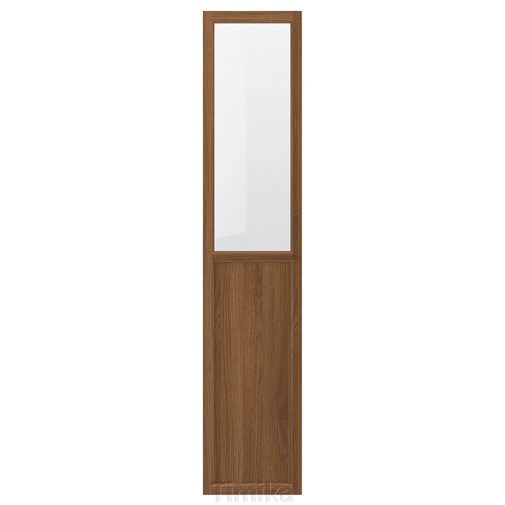 OXBERG Панель/скляні двері, коричневий горіх, 40x192 см від компанії Timika - фото 1