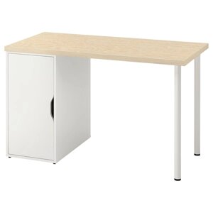 MITTCIRKEL / ALEX Письмовий стіл, ефект живої сосни/білий, 120x60 см