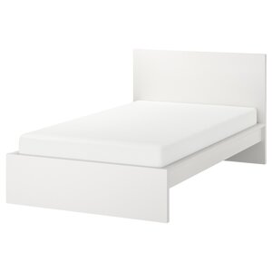 MALM Каркас ліжка, високий, білий, 120х200 см