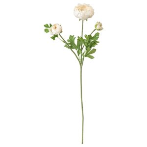 СМИЦКА Штучна квітка Ранункулюс/білий 52см