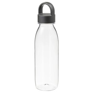 Пляшка для води IKEA 365+, темно-сіра, 0,5 л