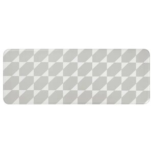 GÅNGPASSAGE Кухонний килимок, сірий/білий, 45x120 см