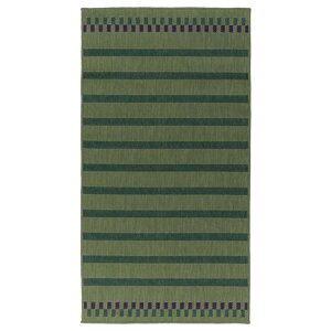 КОРСНІНГ Текстильний килим для дому/природи, зелено-фіолетовий/смугастий, 80х150 см