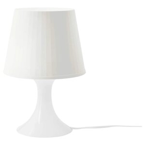 ЛАМПАН Настільна лампа, біла, 29 см