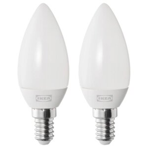 SOLHETTA E14 LED лампа 250 люмен, люстра/опал білий