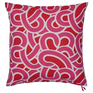 SÖTRÖNN Наволочка для подушки, світло-рожевий/червоний, 50x50 см