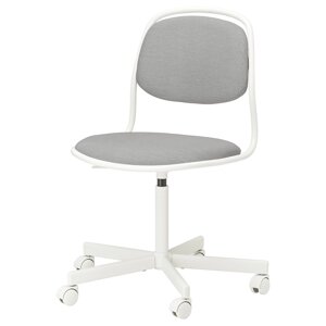 Обертовий стілець ÖRFJÄLL, білий/світло-сірий Vissle