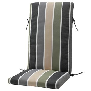 FRÖSÖN Чохол для подушки сидіння/спинки вуличний/різнокольоровий смугастий візерунок 116x45 см