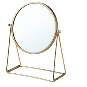 LASSBYN Настільне дзеркало, колір золото, 17 см