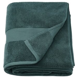 FREDRIKSJÖN Банний рушник, сіро-бірюзовий, 100x150 см