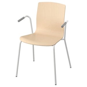Крісло для конференцій LÄKTARE, береза/білий шпон