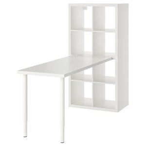 KALLAX / LAGKAPTEN Письмовий стіл, білий, 77x159x147 см