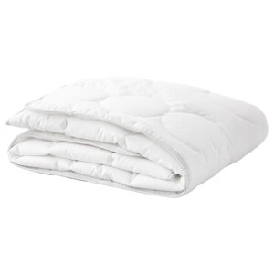 LENAST Ковдра для ліжечка, білий/сірий, 110x125 см