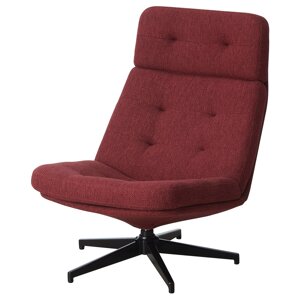 Обертове крісло HAVBERG Leiden червоно-коричневий
