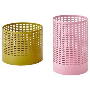 TESAMMANS Підставка для чайних свічок, набір з 2 шт., жовтий/рожевий