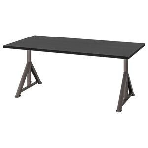 IDÅSEN Письмовий стіл, чорний/темно-сірий, 160x80 см