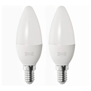 SOLHETTA E14 LED лампа 470 люмен, люстра/опал білий