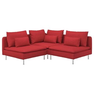 SÖDERHAMN 3-місний кутовий диван, Тонеруд червоний