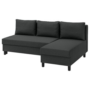 ÄLVDALEN 3-місний диван-ліжко з шезлонгом, Knisa темно-сірий