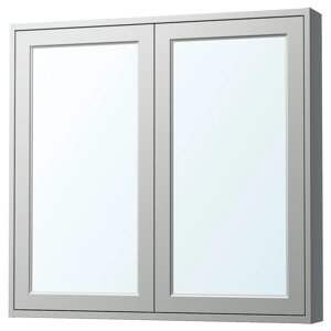 TÄNNFORSEN Дзеркальна шафа/дверцята, світло-сірий, 100x15x95 см