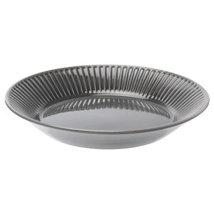 Блюдо STRIMMIG, сірий керамічний посуд, 29 см