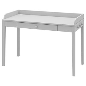 СМИГА Письмовий стіл, світло-сірий, 122х60 см
