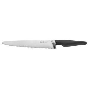 VÖRDA Хлібний ніж, чорний, 23 см